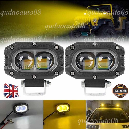 White yellow driving fog - 4",